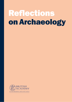 on Archaeology - British Academy