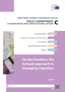 the hotspot approach to managing migration