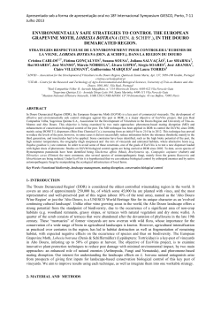 environmentally safe strategies to control the european