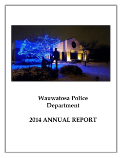 2014 Annual Report - City of Wauwatosa