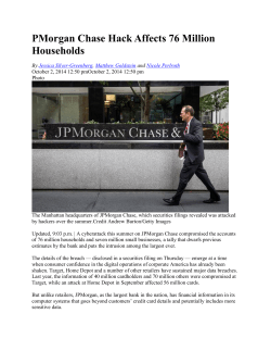 JPMorgan Chase Hack Affects 76 Million Households