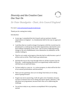 Diversity and the Creative Case