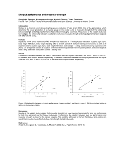 Shotput performance and muscular strength