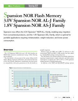 Spansion NOR Flash Memory 3.0 V Spansion NOR AL-J