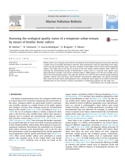 Assessing the ecological quality status of a temperate urban estuary