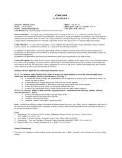 Syllabus (Fall 2015)