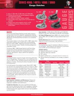 Series 4960 / 4970 / 4980 / 5960 Gauge Hatches