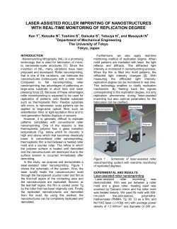 Laser-Assisted Roller Imprinting of Nanostructures with Real