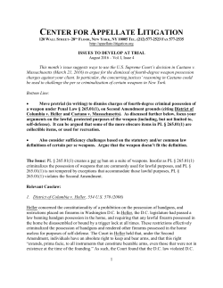 August 2016 - Center for Appellate Litigation