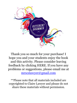 Thank you so much for your purchase! I hope you and your students
