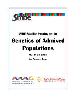 Genetics of Admixed Populations