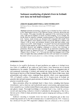 Sediment monitoring of glacial rivers in Iceland