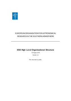 ESO High Level Organisational Structure PDF file