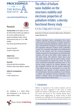 The effect of helium nano-bubbles on the structures stability and