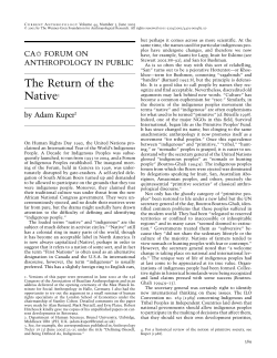 The Return of the Native