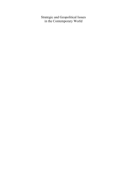 Strategic and Geopolitical Issues in the Contemporary World