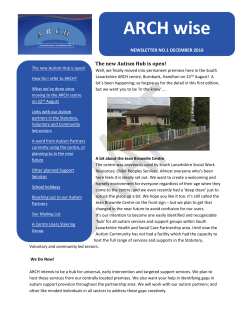 ARCH Newsletter 1 &ndash; December 2016