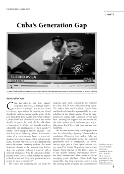 Cuba`s Generation Gap