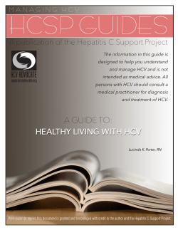 Healthy Living with HCV