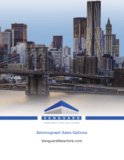 Seismograph Sales Options - Vanguard Construction Solutions