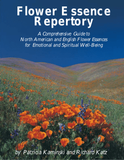 Flower Essence Repertory