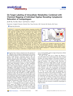On-Target Labeling of Intracellular Metabolites Combined with