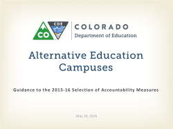 Alternative Education Campuses