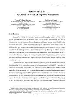 The Global Diffusion of Vigilante Movements