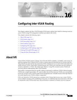 Configuring Inter-VSAN Routing