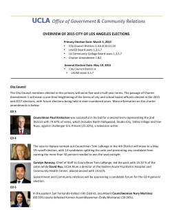 overview of 2015 city of los angeles elections