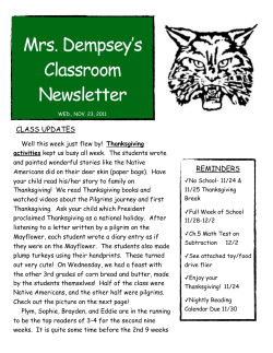 Mrs. Dempsey`s Classroom Newsletter