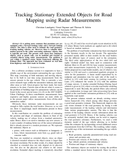 Tracking Stationary Extended Objects for Road Mapping using