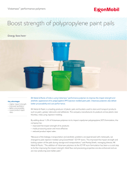 Boost strength of polypropylene paint pails