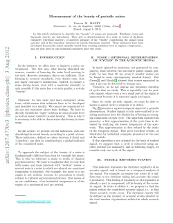 Measurement of the beauty of periodic noises