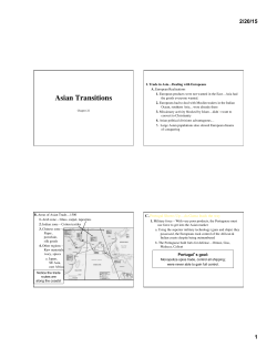 Asian Transitions