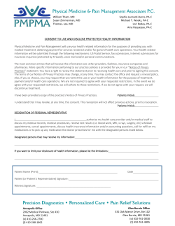 consent to use and disclose protected health information