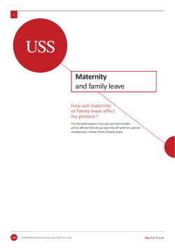 Maternity and family leave