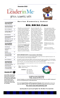 big rocks first - Quincy Public Schools