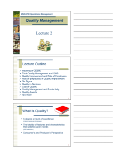 MGS4700 Operations Management