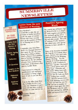 Nov/Dec 2014 - Summerville Nursing Home