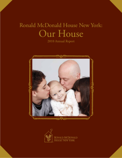 Our House - Ronald McDonald House