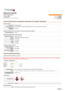 Manganese Sulphate - Ballance Agri