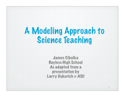 The Modeling Method of Instruction
