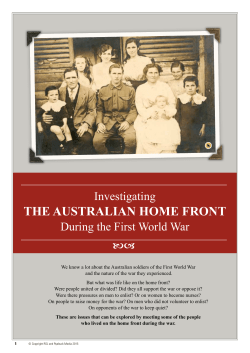the australian home front