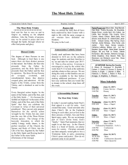 bulletin - Annunciation Catholic Church