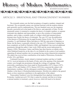 The sixteenth century saw the final acceptance of negative numbers