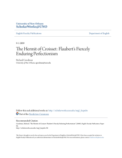 The Hermit of Croisset: Flaubert`s Fiercely