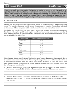 SS25B - Specific Heat