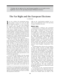The Far Right and the European Elections