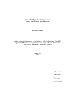 Death at First Sight: The Duality of Love in Thibaut de Champagne